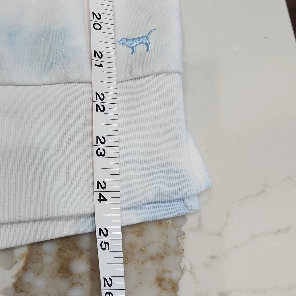 VS Pink Blue Tie Dyed 1/4 Zip Sweatshirt. Size XS. - Picture 6 of 8